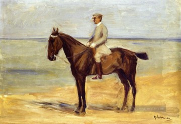  mann - Reiter am Strand gegenüber links 1911 Max Liebermann Deutscher Impressionismus